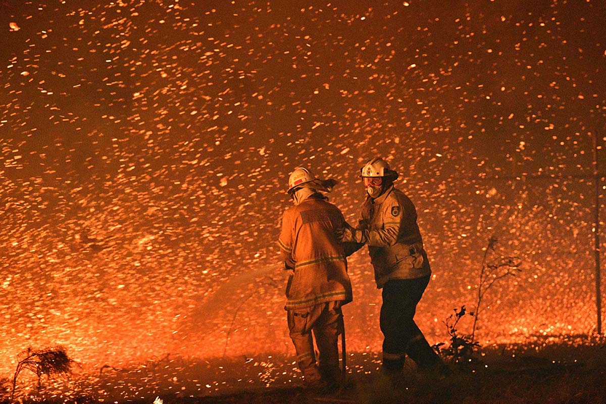 Feuer in Australien - Feuerwehr