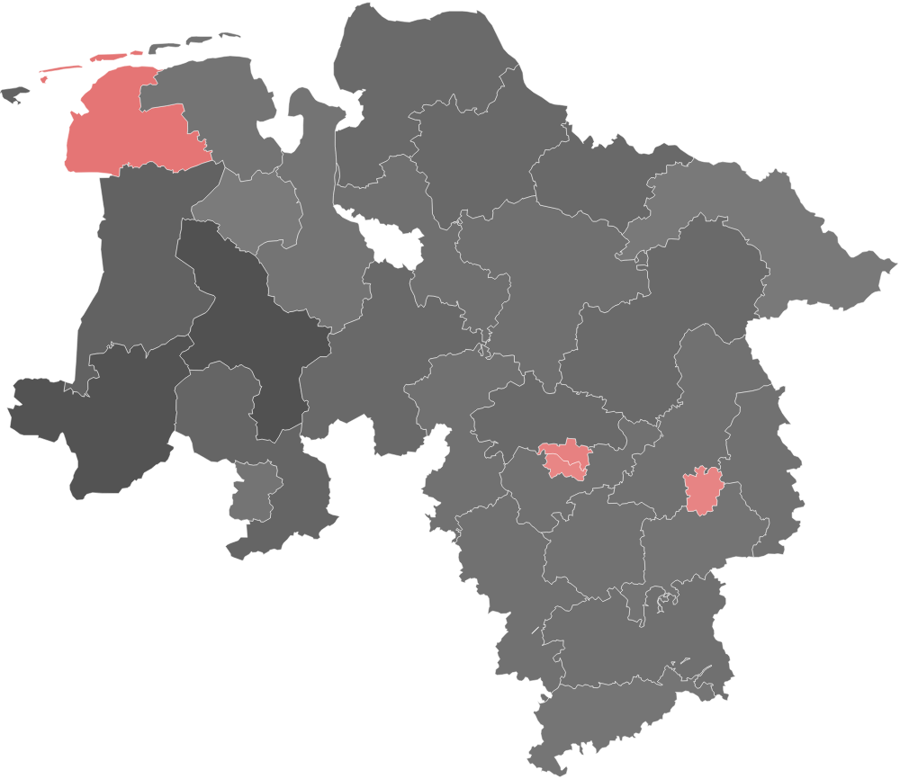 Karte Niedersachsen