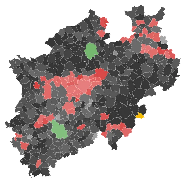 Wahlkarte NRW