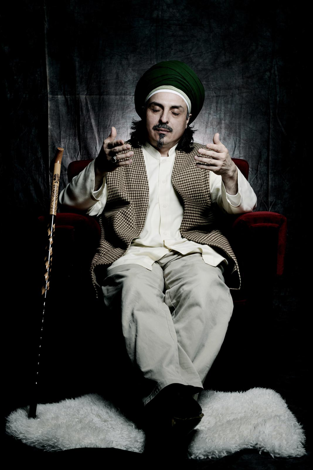 Sheikh Eşref Efendi, 50, aus dem Sufi-Zentrum Rabbaniyya in Neukölln